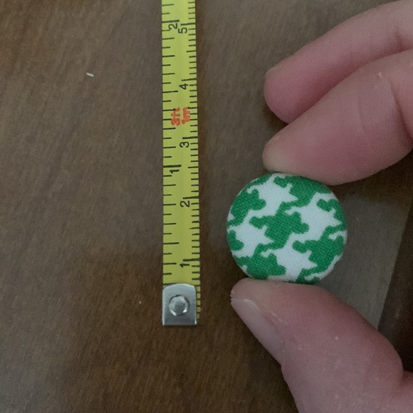 Set of Four Button Earrings - Picture 4 of 4